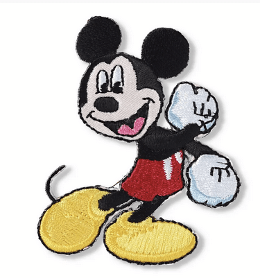 Appliqué Mickey, Minnie, Pluto assorted Patch - Galedi Pins