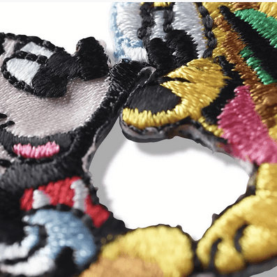 Appliqué Mickey, Minnie, Pluto assorted Patch - Galedi Pins