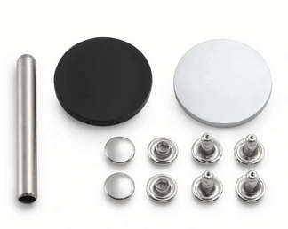 Hollow rivets, 3 - 4mm, silver - coloured - Galedi Pins