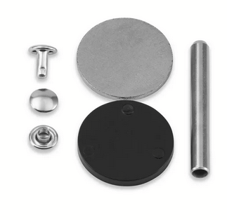 Tubular Rivets, 3 - 4mm, silver - coloured - Galedi Pins