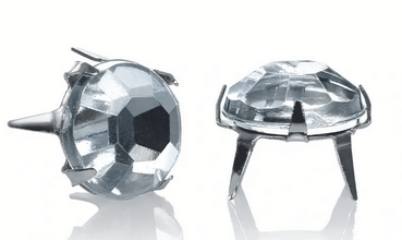 Creative Decor, rhinestone, 7mm, silver - coloured - Galedi Pins