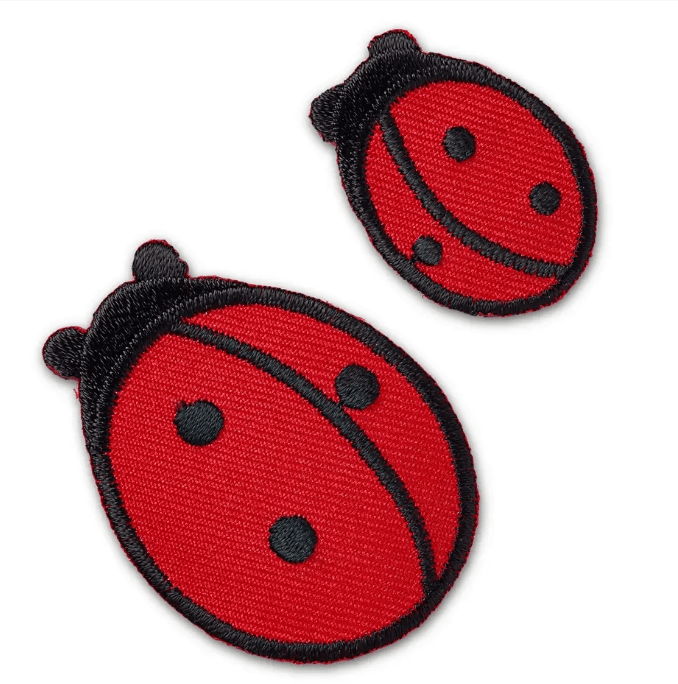 Applique lady birds small and large - Galedi Pins