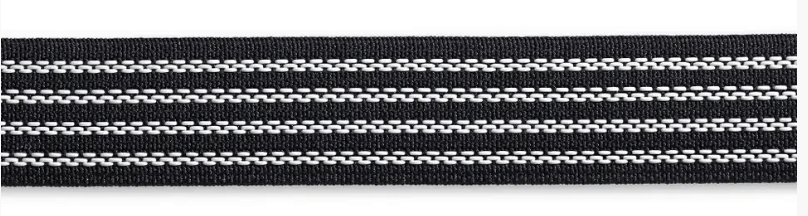 Elastic waistband, non slip, 25mm, black, 1, 2m - Galedi Pins