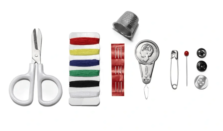 Travel Box sewing set S navy - Galedi Pins