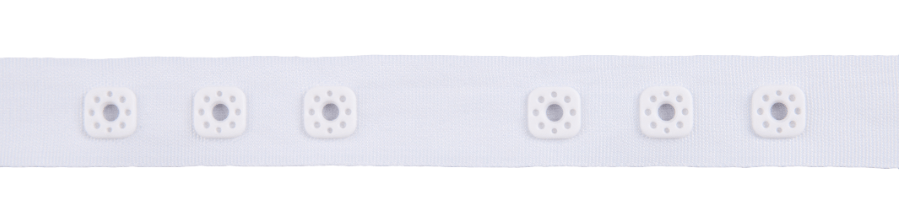 Snap Tape: 17mm x 1m, White - Galedi Pins