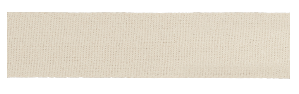 Cotton Herringbone Tape, Natural 50mm x 1m - Galedi Pins