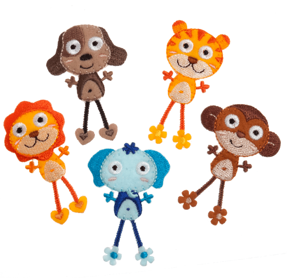 Motif Strip: Dangly Animals Patches - Galedi Pins