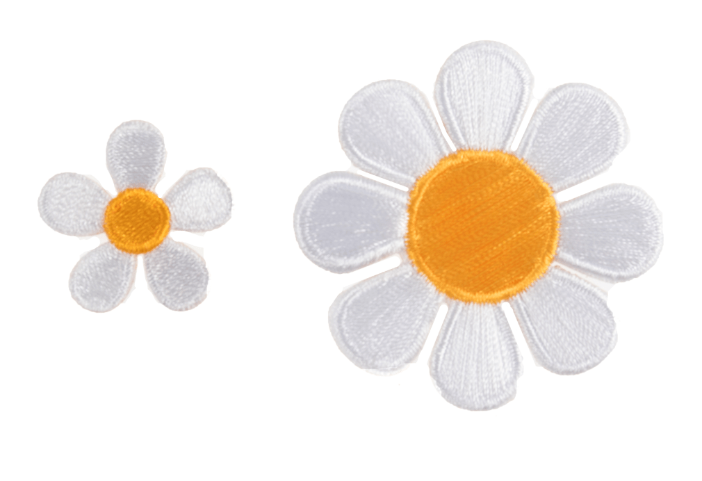 Motif C: White Daisies Patch - Galedi Pins