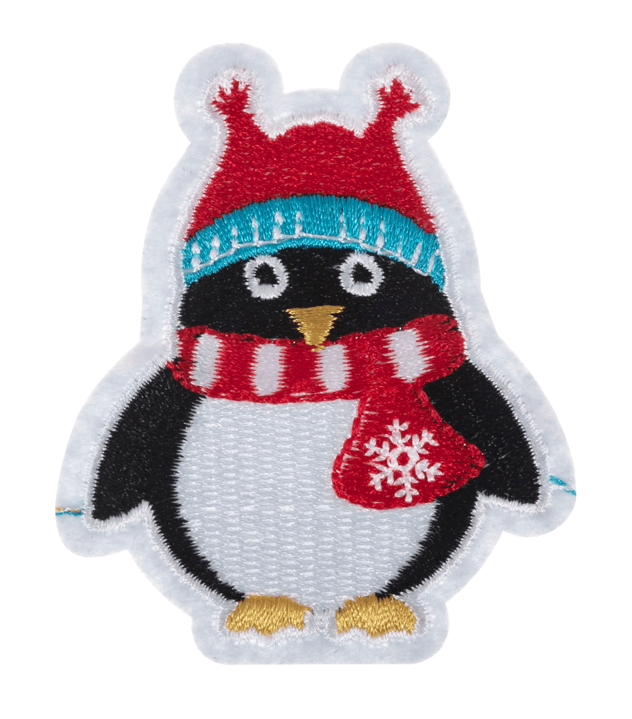 Motif: Christmas: Iron On: Penguin - Galedi Pins
