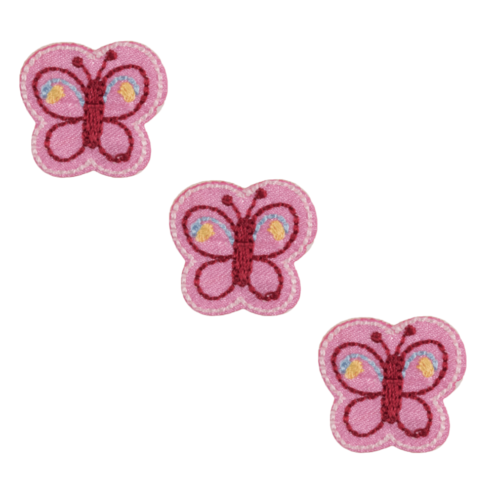 Motif A: Three Pink Butterflies - Galedi Pins