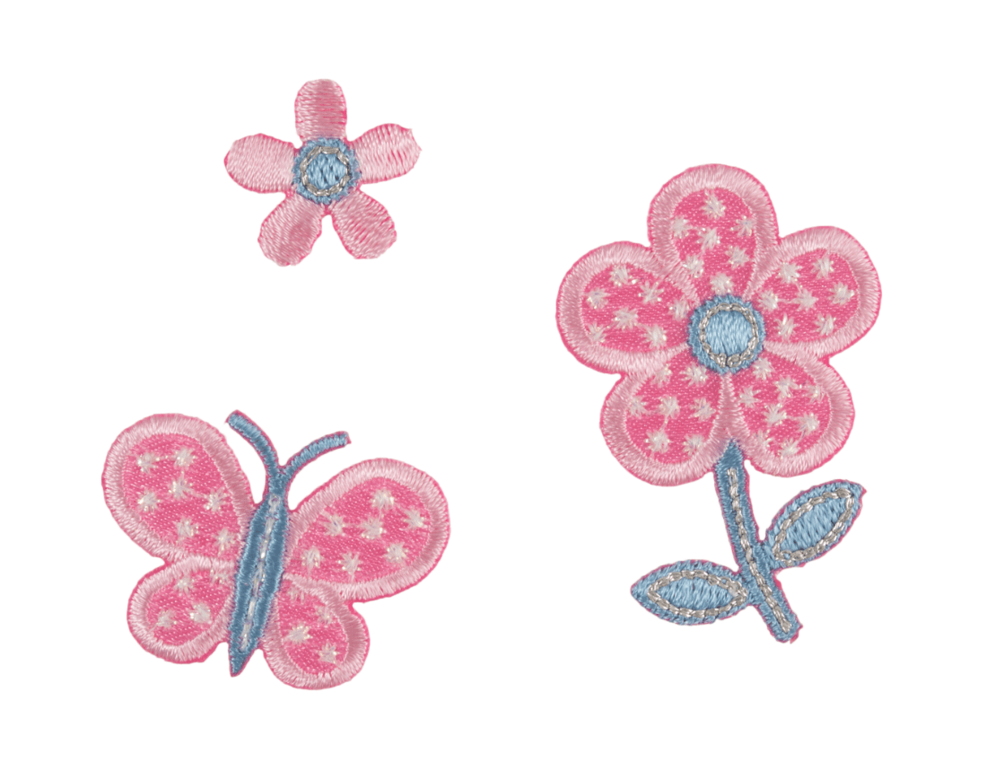 Motif C: Colourful Flowers Patches - Galedi Pins