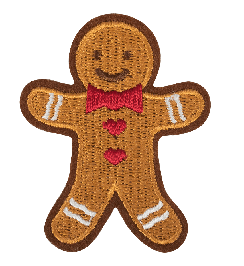 Motif: Iron on: Christmas: Gingerbread Man - Galedi Pins