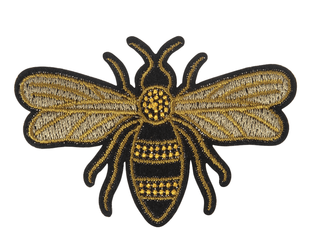 Motif C: Metallic Bee Patch - Galedi Pins