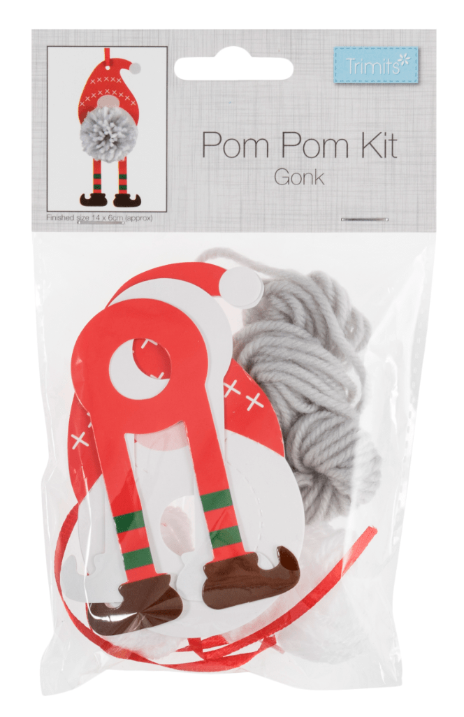 Pom Pom Decoration Kit: Christmas: Gonk - Galedi Pins