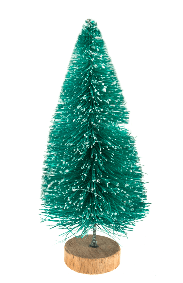 Decoration: Frosted Christmas Tree: 10cm: 1 Piece - Galedi Pins