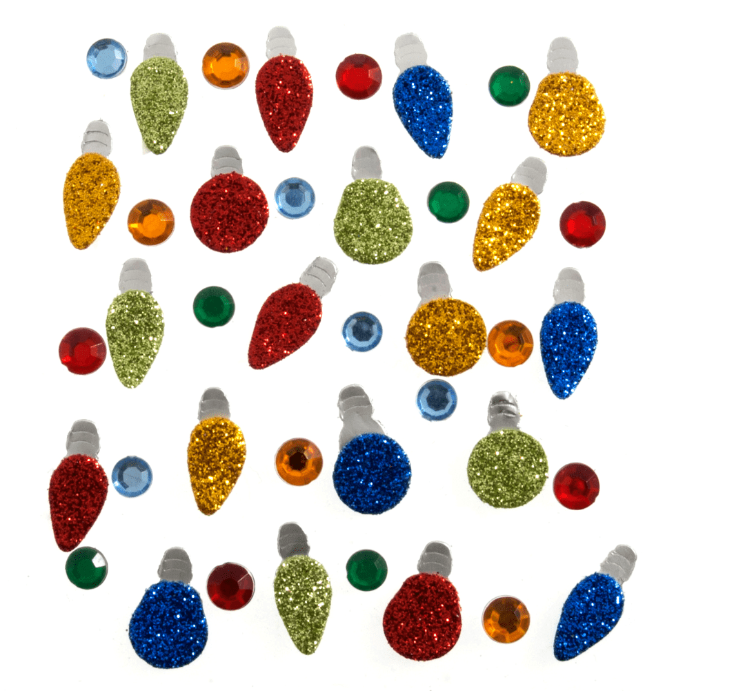 Craft Embellishment: Christmas Light: Pack of 40 - Galedi Pins