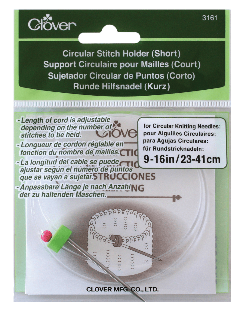 Clover Stitch Holder: Circular: Short (3) - Galedi Pins