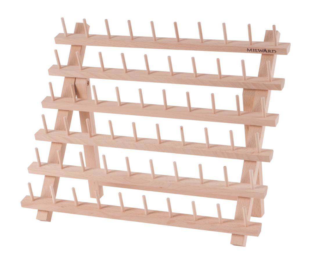 Milward Spool Holder: 60 Spools: Beech Wood - Galedi Pins