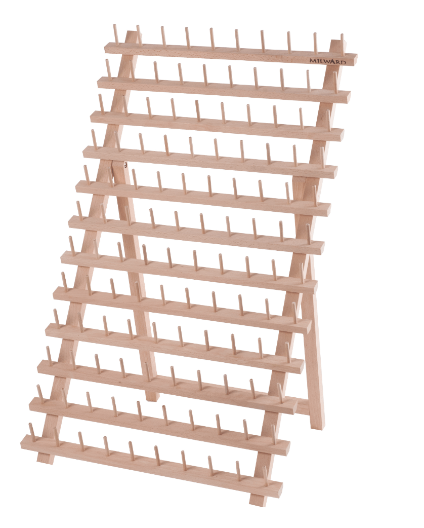 Milward Spool Holder: 120 Spools: Beech Wood - Galedi Pins