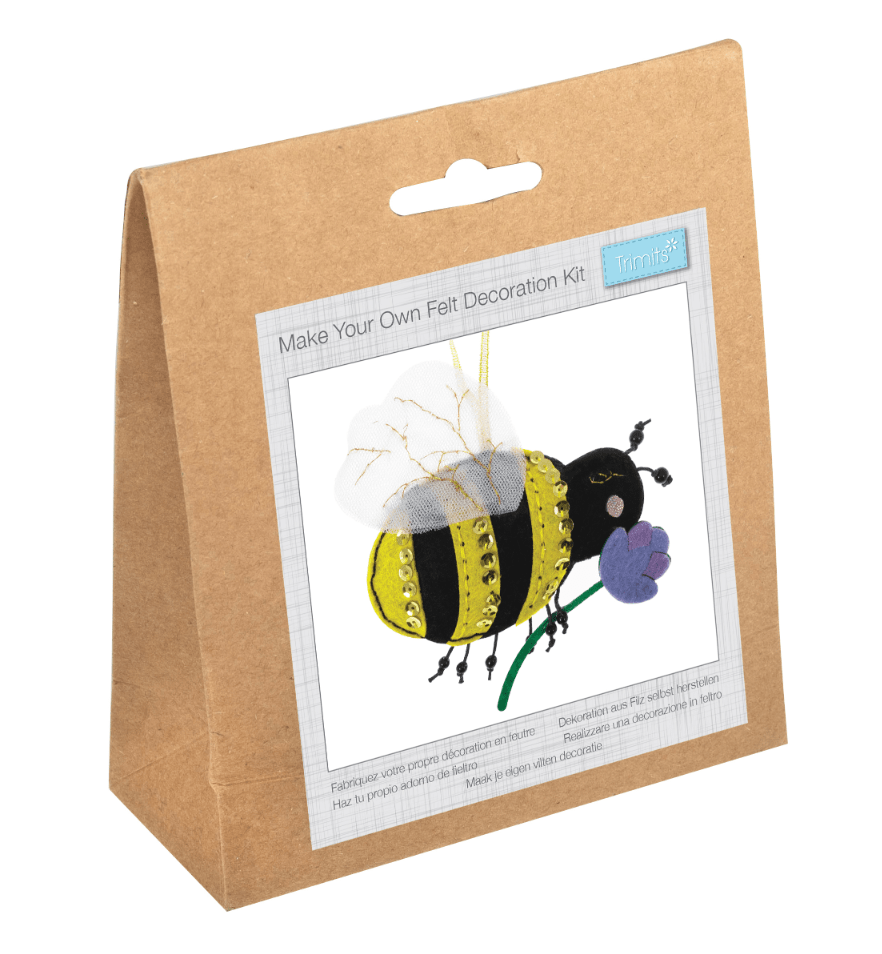 Make Your Own Felt Decoration Kit (Bee) - Galedi Pins