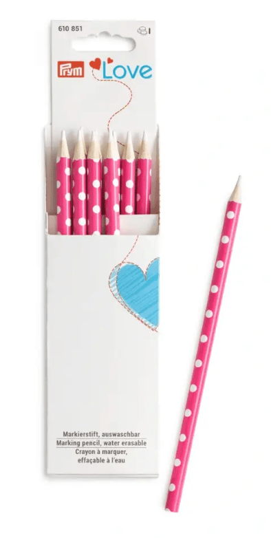 Prym Marking pencils, water erasable, Pink - Galedi Pins