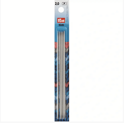 PRYM Double - pointed knitting needles, 15cm, pearl grey - Galedi Pins