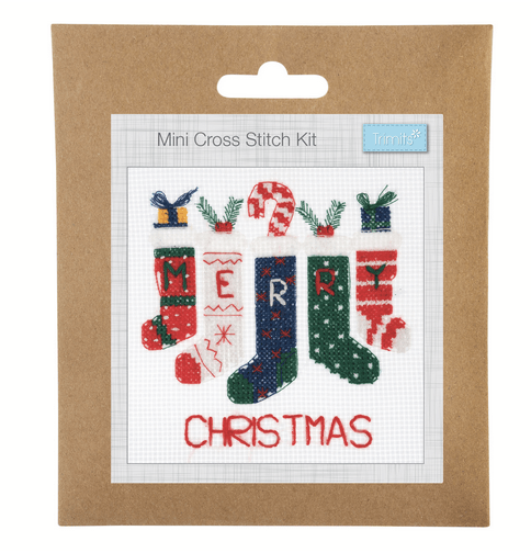 Mini Cross Stitch Kit Christmas - Galedi Pins