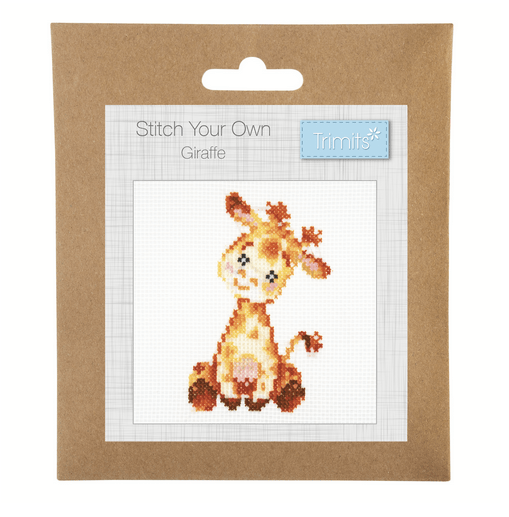 Mini Cross Stitch Kit, Giraffe - Galedi Pins