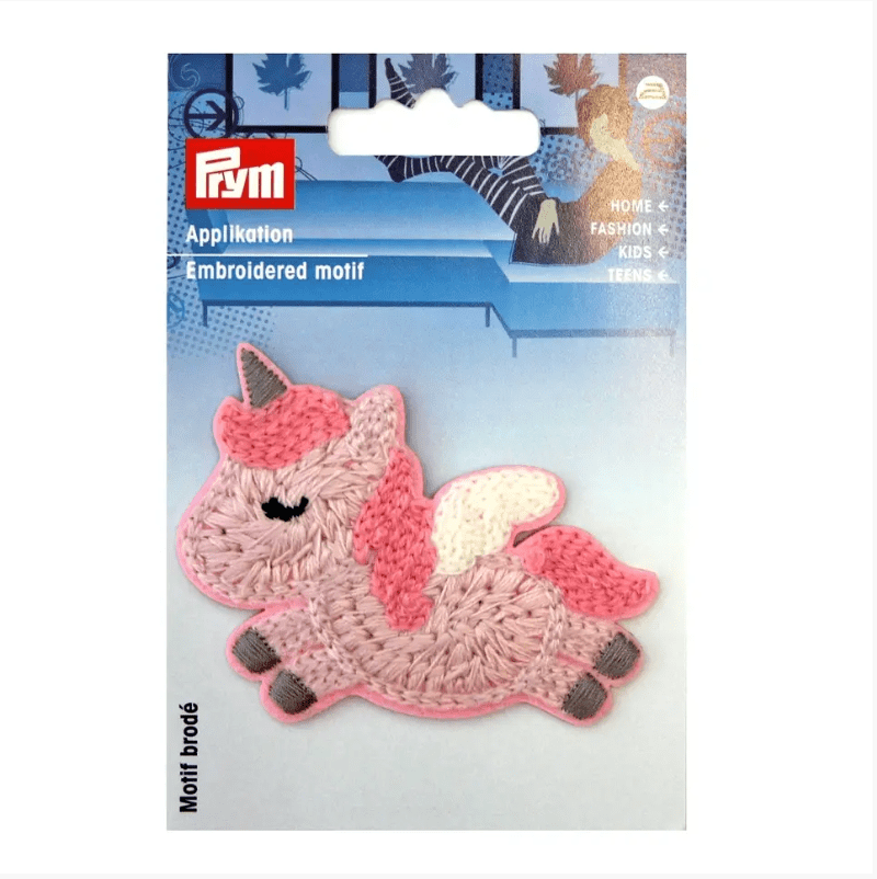 Appliqué Unicorn pink - Galedi Pins