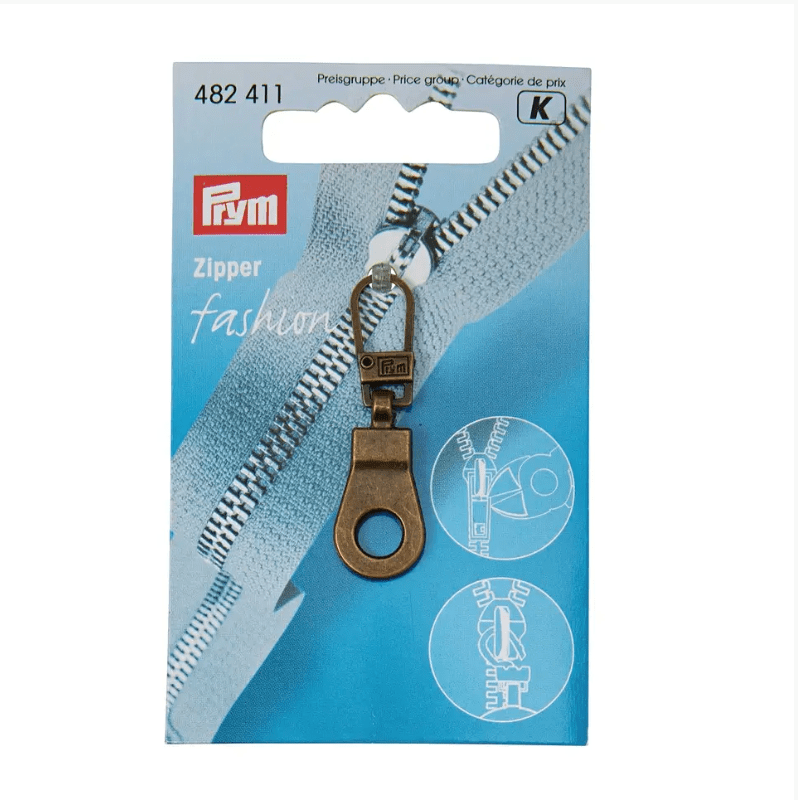 Fashion Zipper puller, eyelet - Galedi Pins
