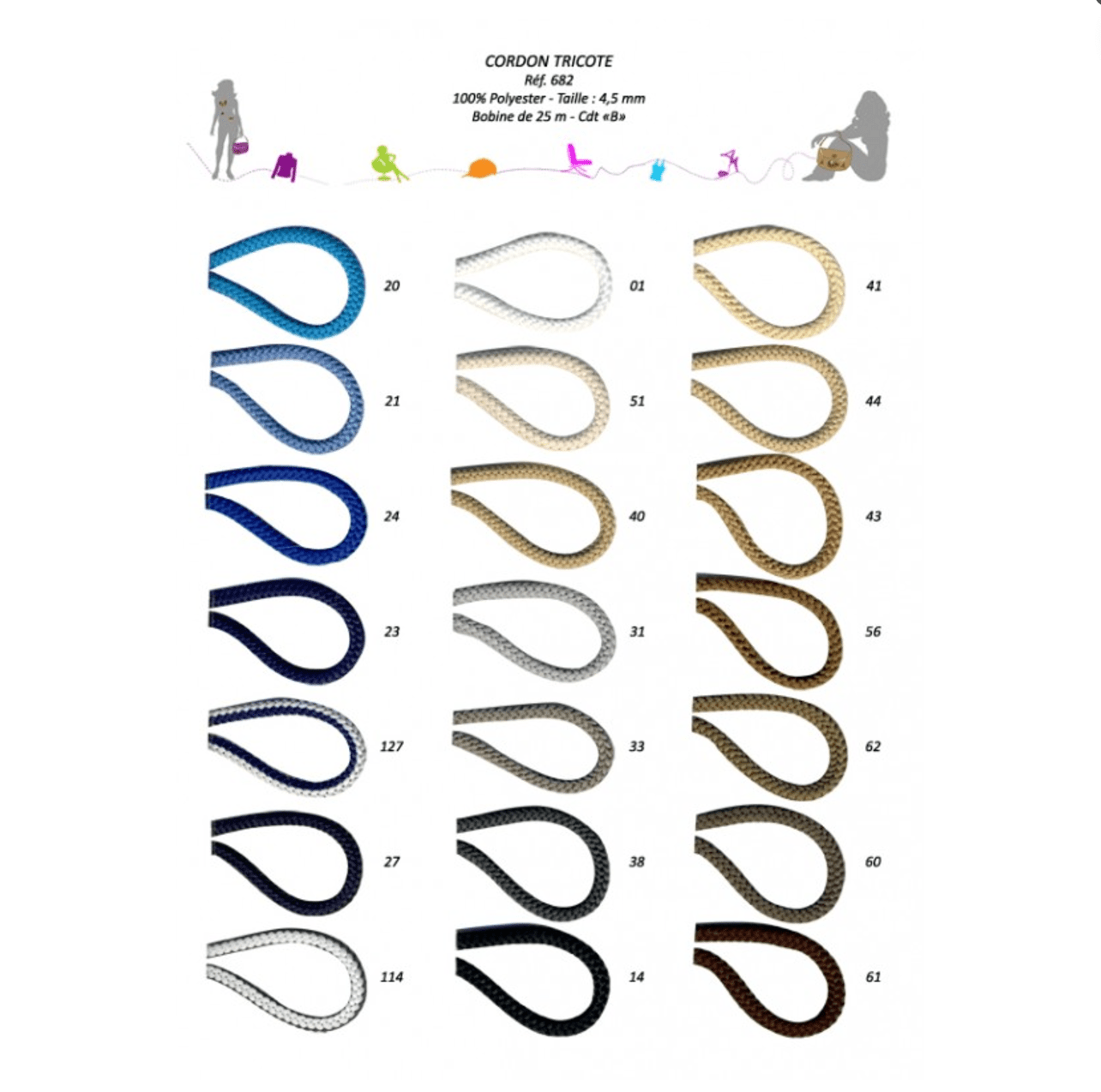 KNITTED CORD 4,5 MM - Galedi Pins