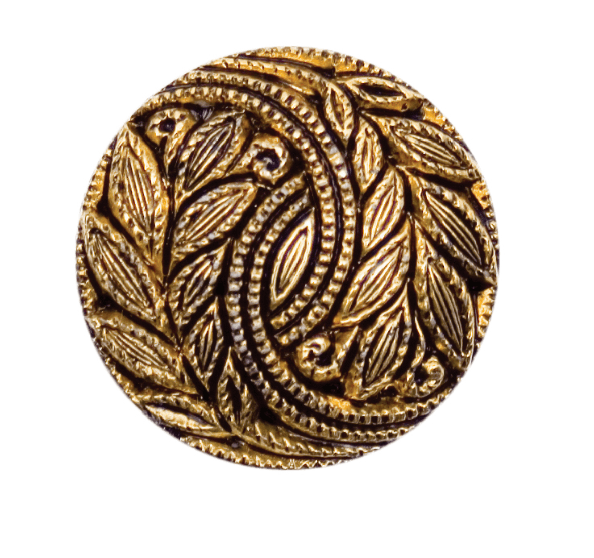 Metal Stylish Button, Golden - Galedi Pins
