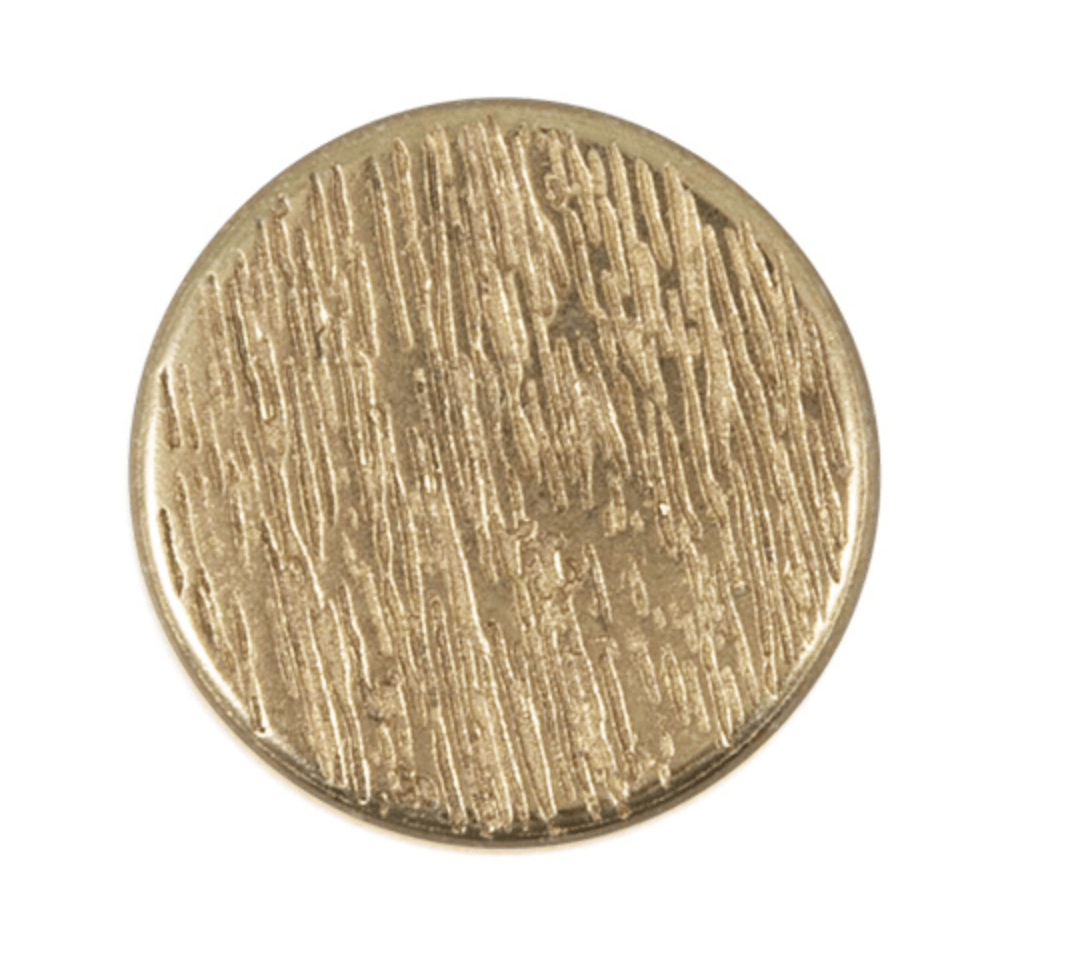 Metal Button, Printed, Gold coloured - Galedi Pins