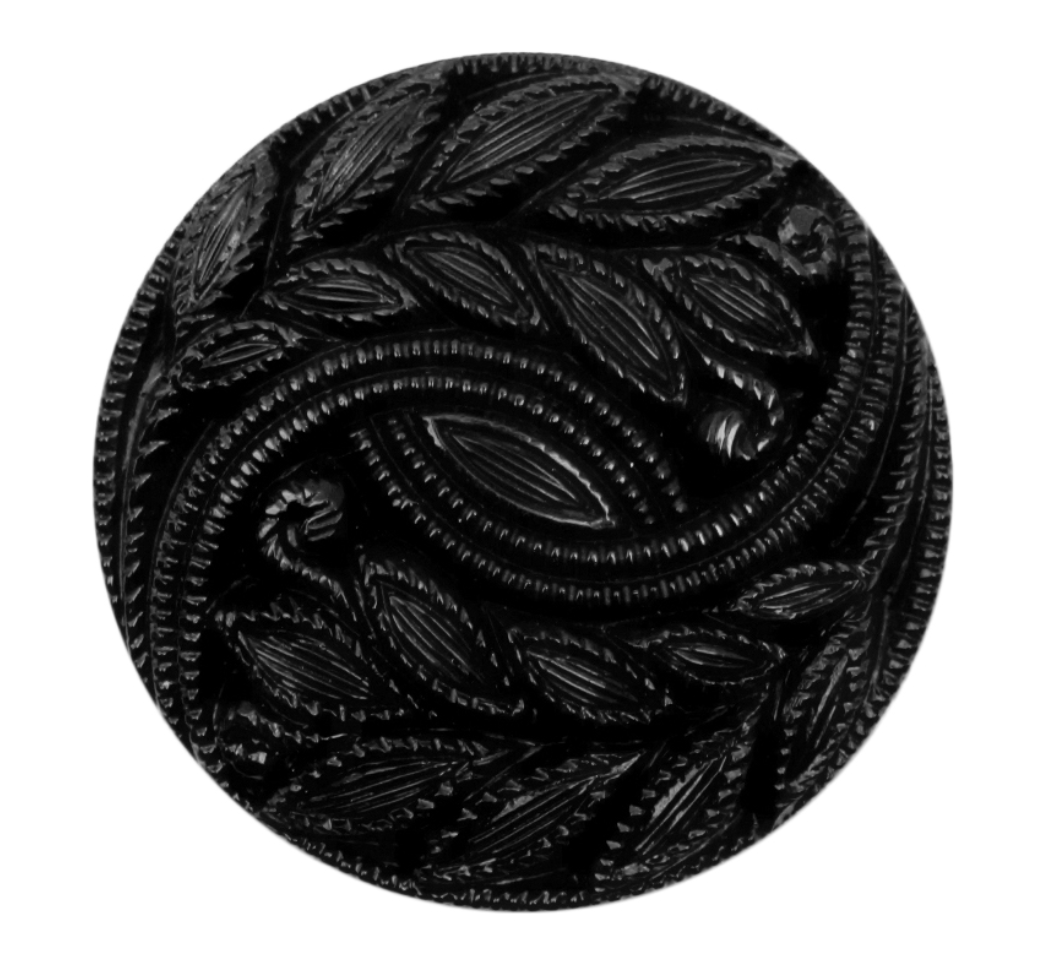 Nylon Button, 28mm, Black - Galedi Pins