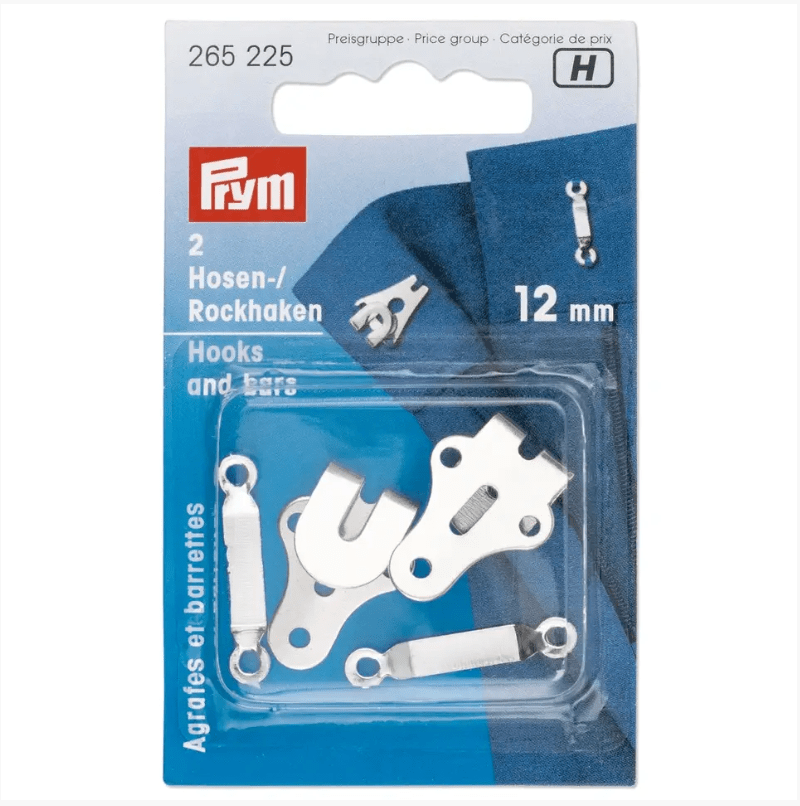 Hooks and bars for trousers and skirts, 12mm - Galedi Pins