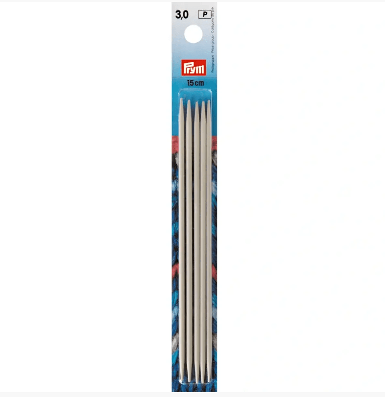 PRYM Double - pointed knitting needles, 15cm, pearl grey - Galedi Pins