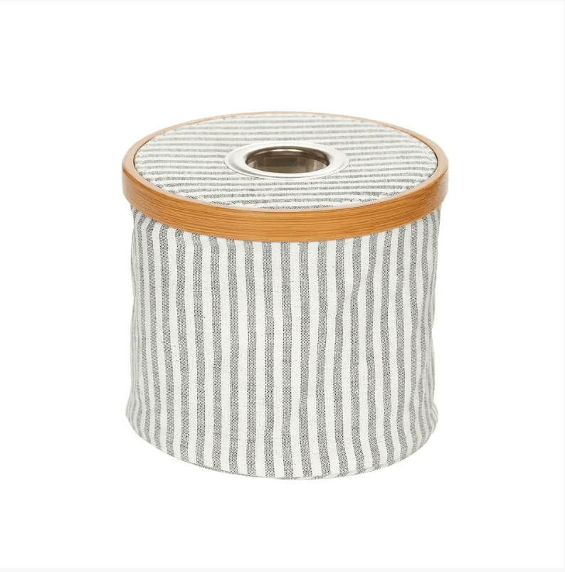 Prym Wool dispenser Canvas & bamboo foldable grey - Galedi Pins