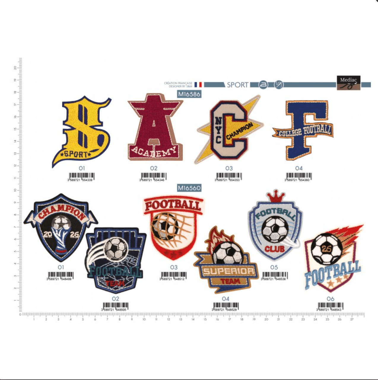 Motif Football/ Patches - Galedi Pins
