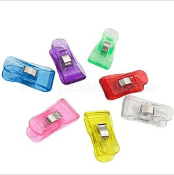 Plastic Sewing Clips, Mini Clamps, Quilting Clips, for Fabric Sewing Binding Crafting - Galedi Pins