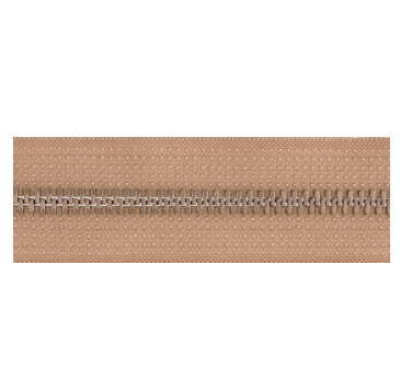 Zip: Open End: Silver/Light Gold Metal: 70cm - Galedi Pins