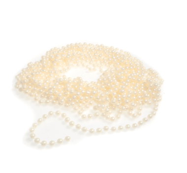 Pearl Bead Chain: 8mm: Ivory - Galedi Pins