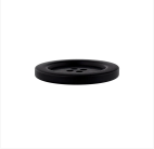 Polyester four - hole button, Black - Galedi Pins