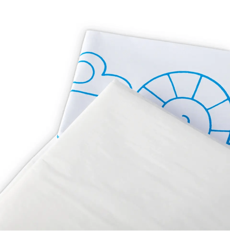 Deco interfacing with motifs 100x17cm white, 1 piece - Galedi Pins