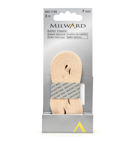 Ballet Elastic: 3m x 7mm: Natural - Galedi Pins