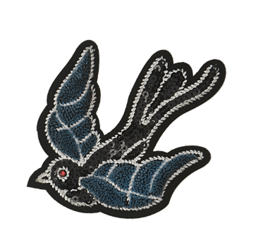 Motif: Blue Bird/ Patch Patches - Galedi Pins