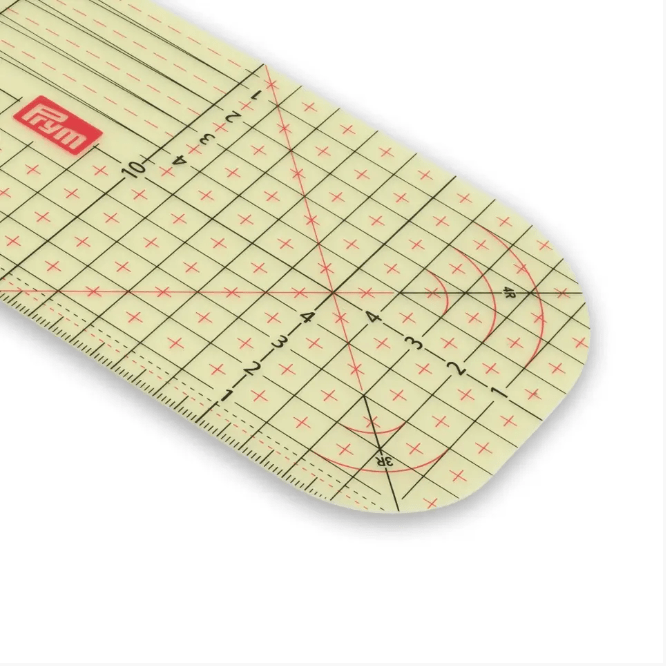 Ironing ruler, transparent, 30 x 10 cm - Galedi Pins