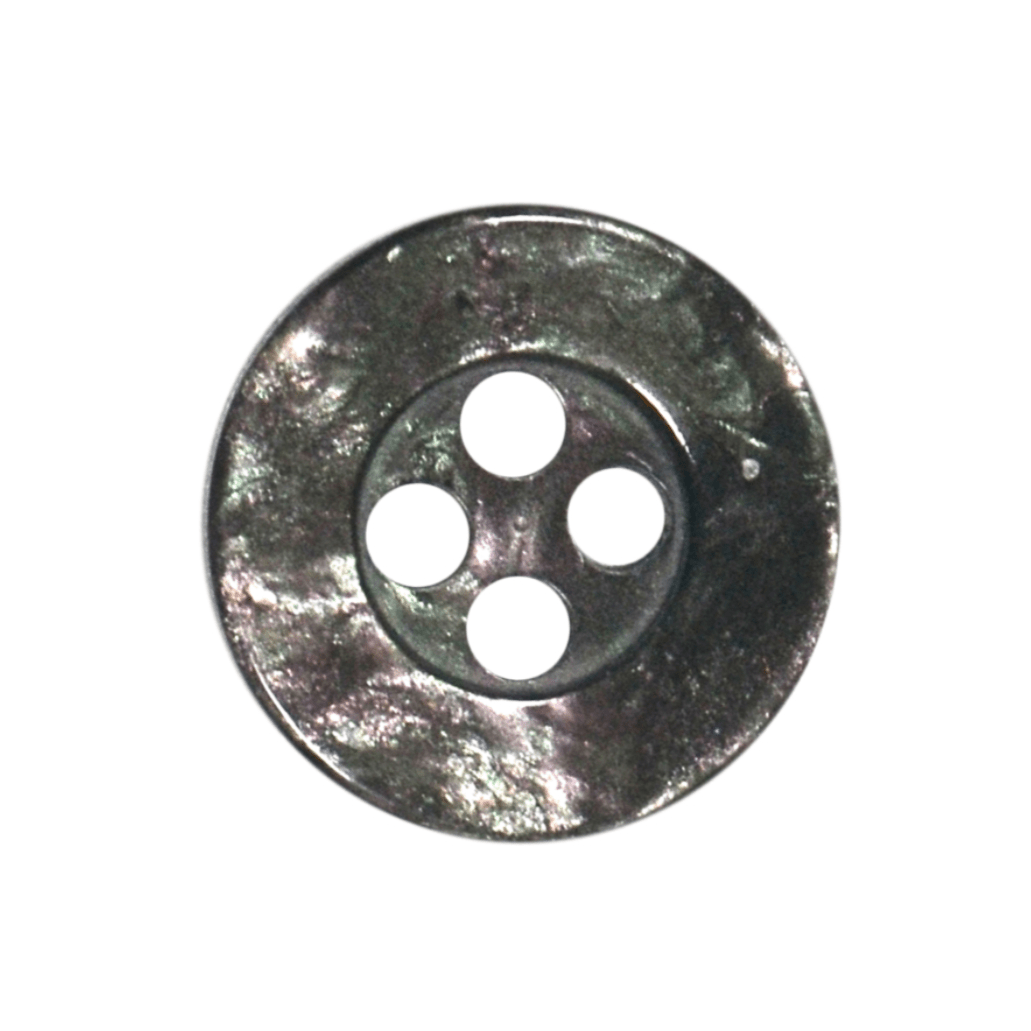 Polyester 4 Hole Round Formal Shirt Button, 11mm - Galedi Pins