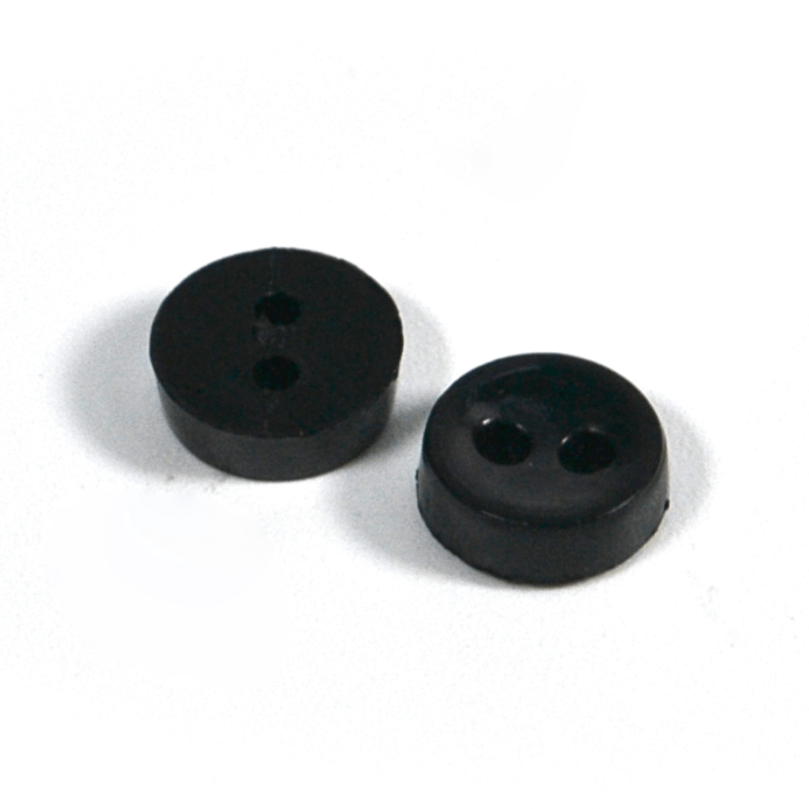 Nylon 2 Hole Button, 7mm - Galedi Pins
