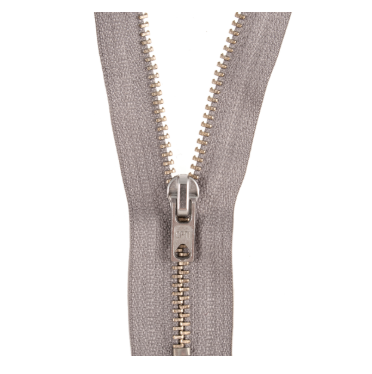 Galedi Pins Metal Zip – 20cm Closed End Silver Sewing Fastener
