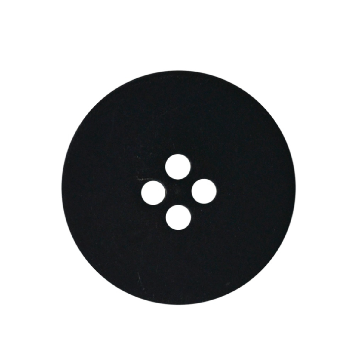 Corozo Round 4 Hole Button – 32mm Black | Galedi Pins